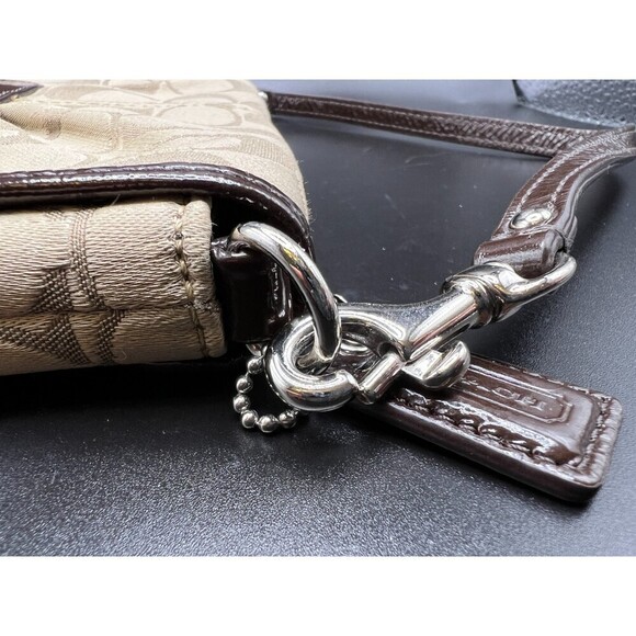 Coach Signature Fabric Wristlet - Picture 4 of 8